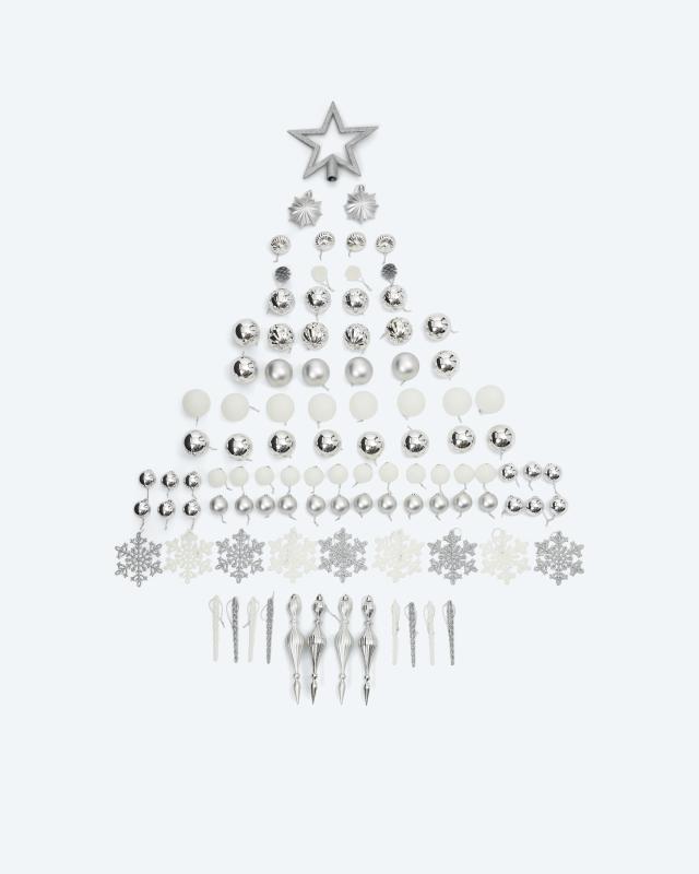 Weihnachtsbaum-Deko-Set, 100tlg.