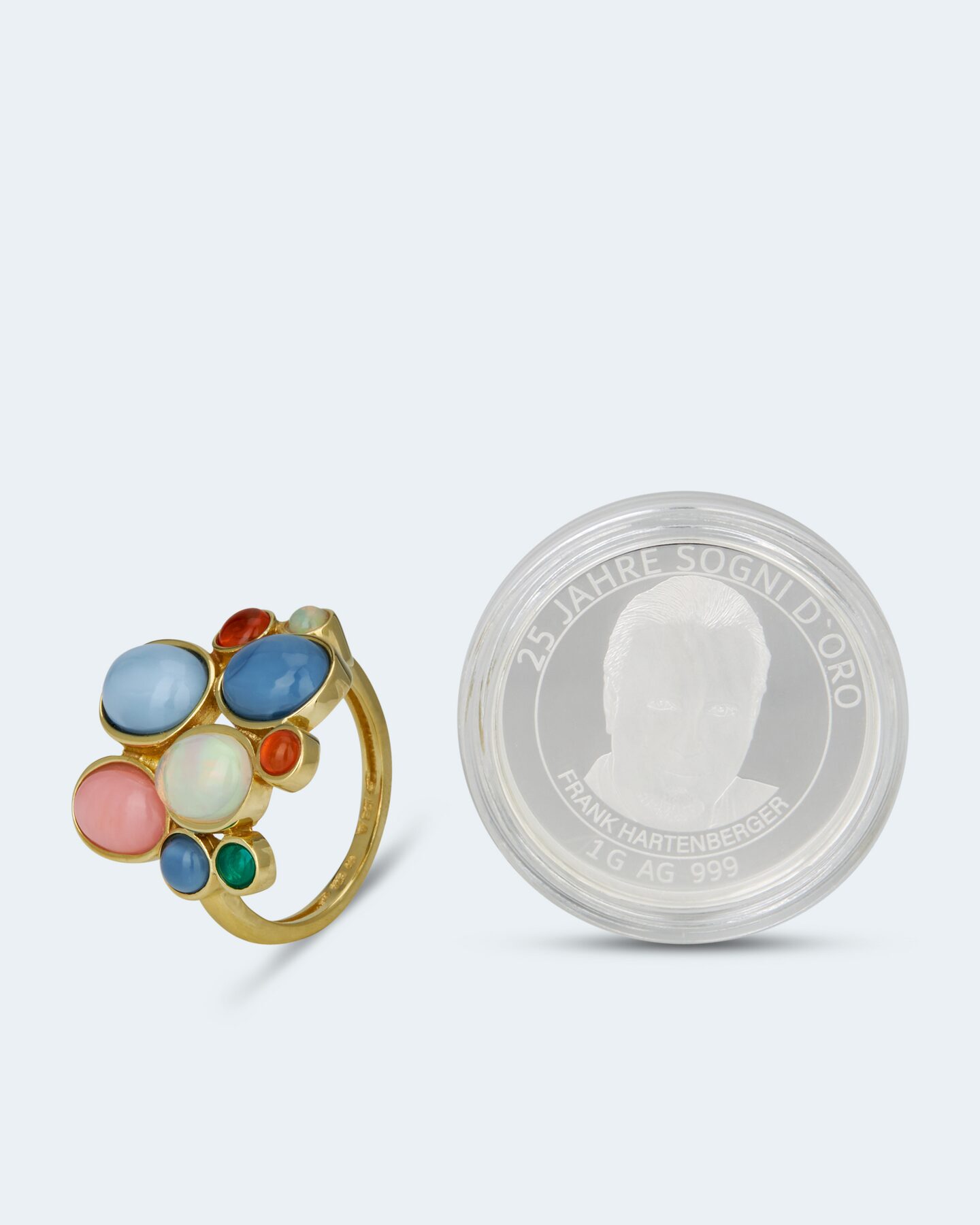 Produktabbildung für Ring mit Multi-Opal
