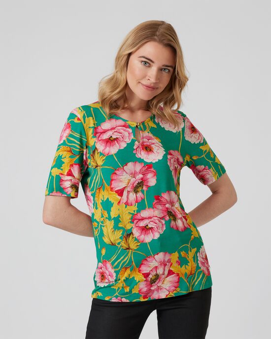 Produktabbildung für Shirt mit Keyhole und Druck