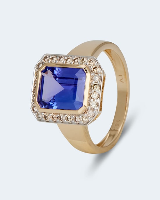 Produktabbildung für Ring mit Traum-Tansanit & Brillanten