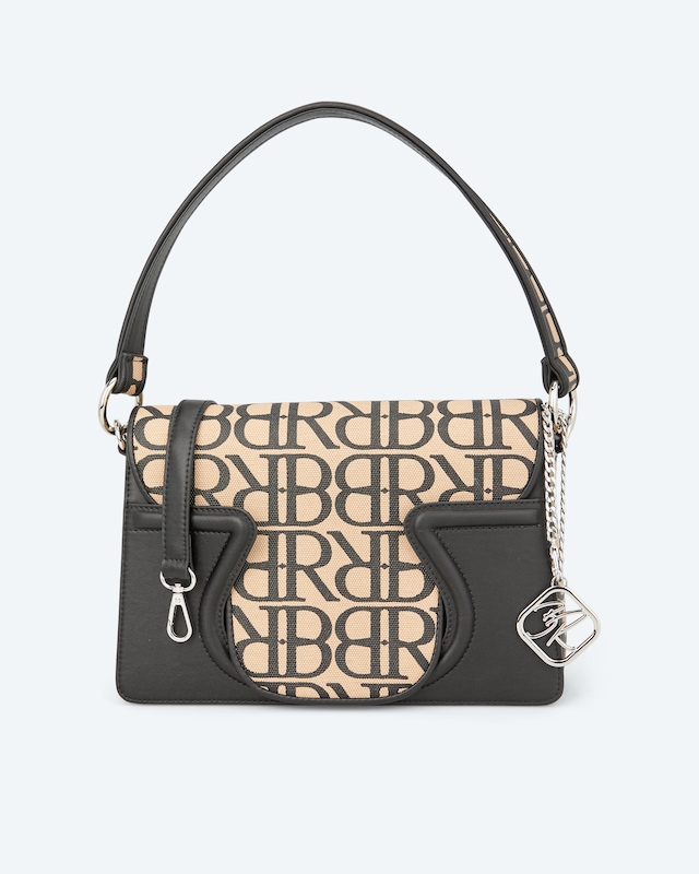 Überschlagtasche mit Logo-Print