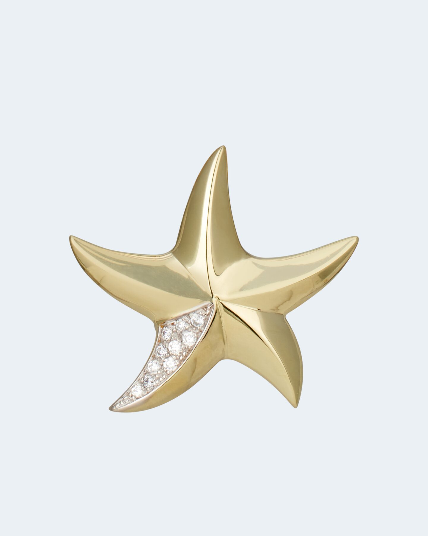 Produktabbildung für Seestern-Anhänger mit Brillanten ca. 0,10 ct
