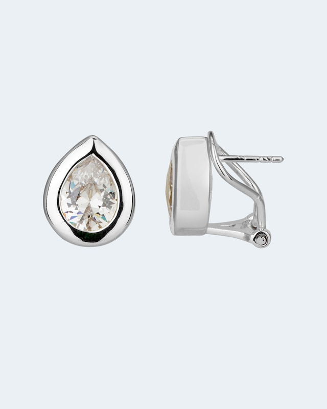 Ohrclipstecker mit Zirkonia