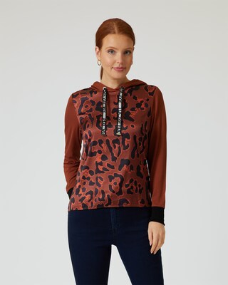 Sweatshirt mit Leo-Print