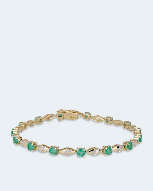 Armband mit Smaragd und Diamant