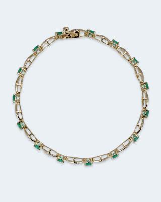 Armband mit Smaragd und Diamant