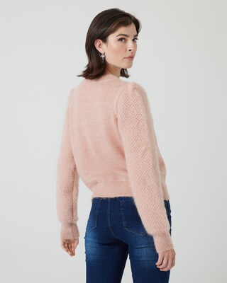 Pullover mit Wabenstruktur