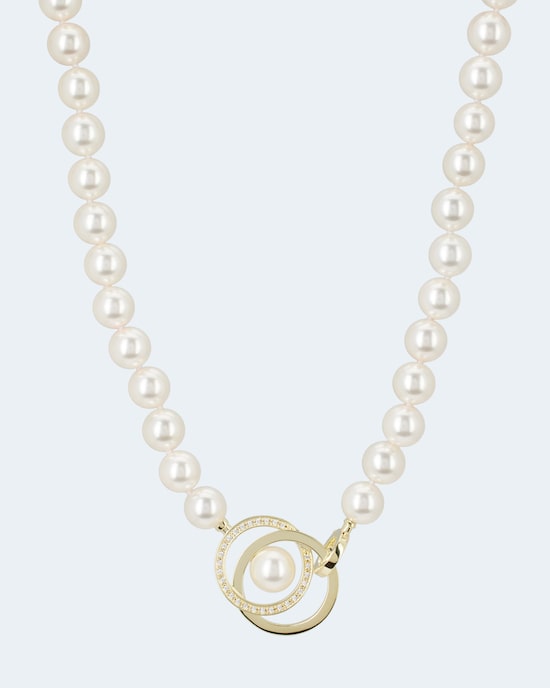 Produktabbildung für Collier MK-Perle 10mm & Zirkonia