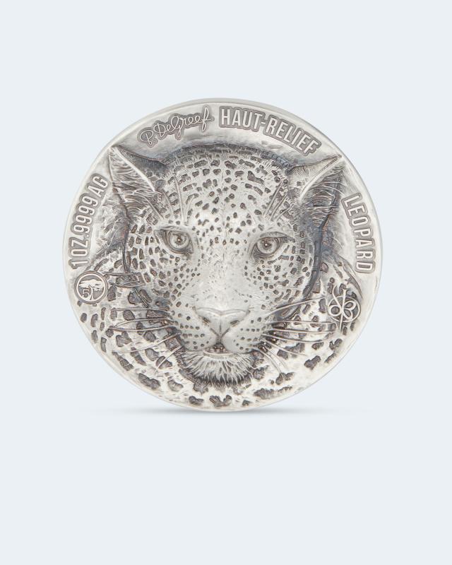 Silbermünze de Greef Premium Edition Leopard