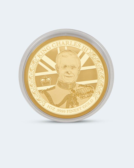 Produktabbildung für 1Oz Gold King Charles III. Krönung 2023
