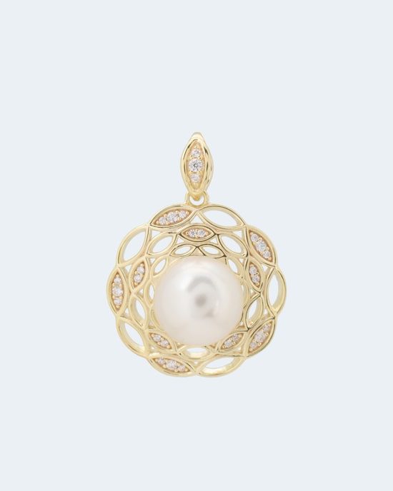 Produktabbildung für Anhänger MK-Perle 10mm & Zirkonia