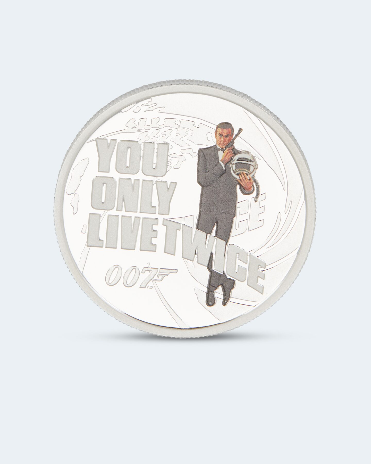 Produktabbildung für Silberfarbmünze Bond "Live Twice" 2021
