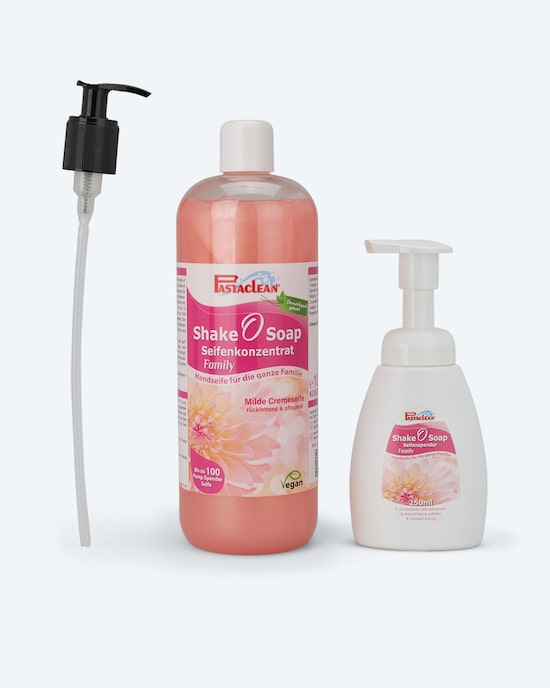 Produktabbildung für Shake O Soap Seifenkonzentrat + Spender