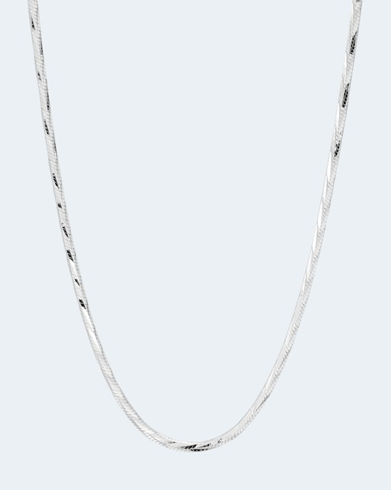 Produktabbildung für Schlangenkette mit Diamantschnitten