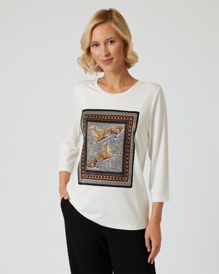 Shirt mit Leo-Druck