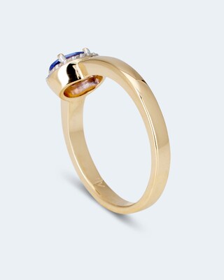 Ring mit Traum-Tansanit & Zirkonen