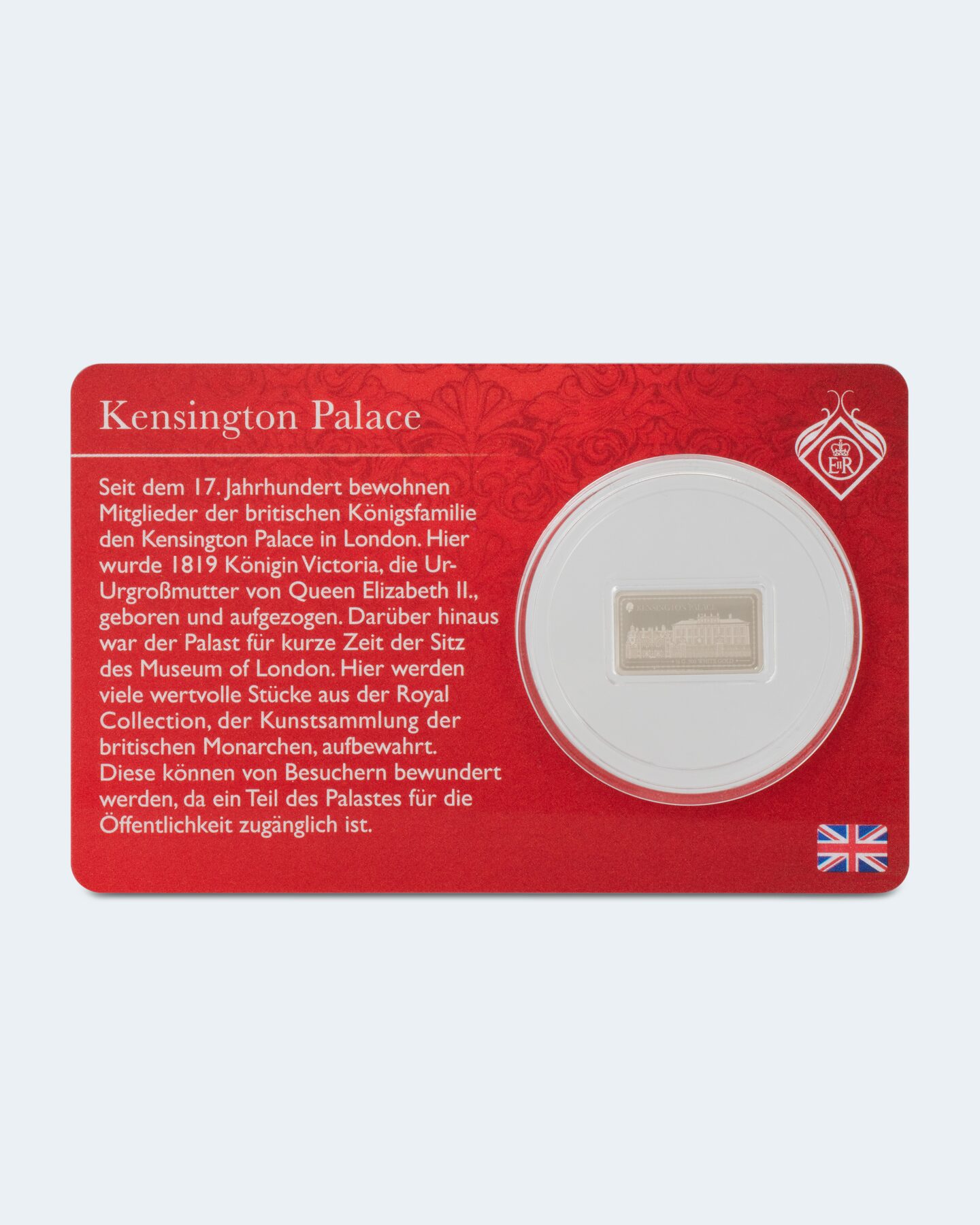 Produktabbildung für Goldmünze QE II. Schlösser Kensington Palace