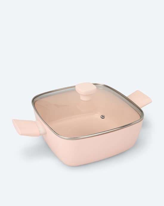 Produktabbildung für Viereckpfanne mit Glasdeckel