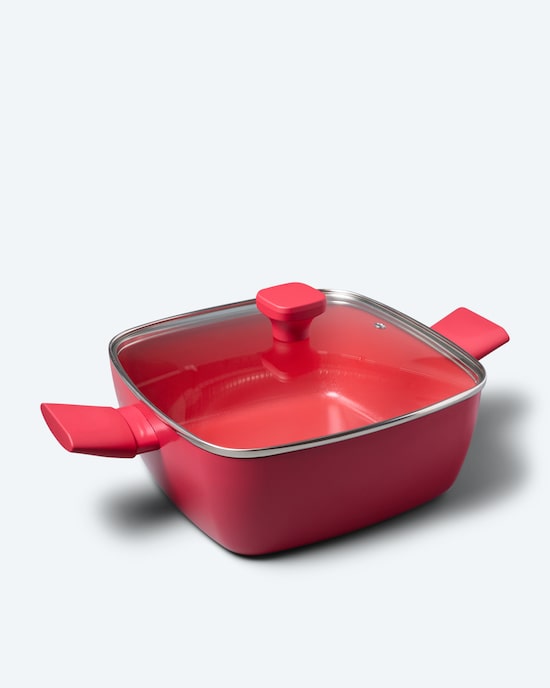 Produktabbildung für Viereckpfanne mit Glasdeckel