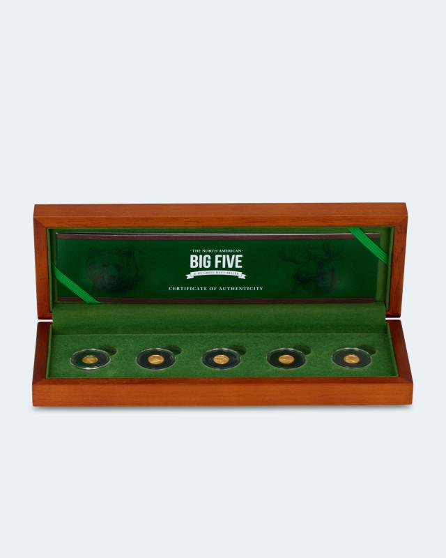 De Greef Big Five Nordamerika Goldmünzen, 5tlg.