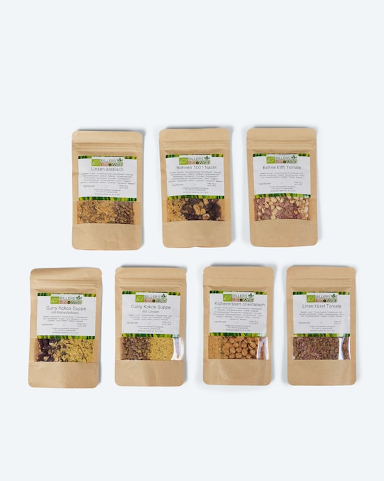 Produktabbildung für Bio Instant Bohnen- und Linsen-Set, 7tlg.
