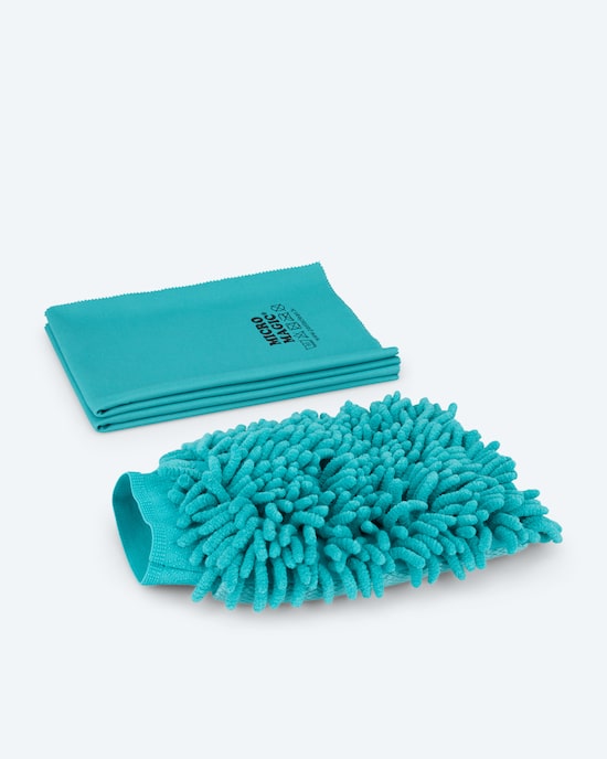 Produktabbildung für Korallen Handschuh & Tücher 3tlg.