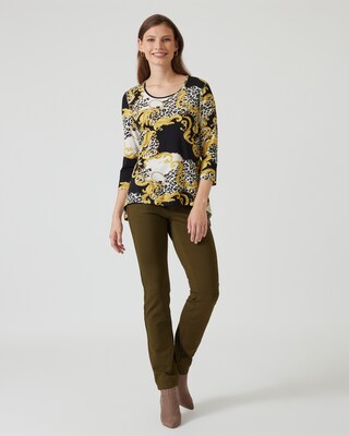 Schößchen-Shirt mit Print