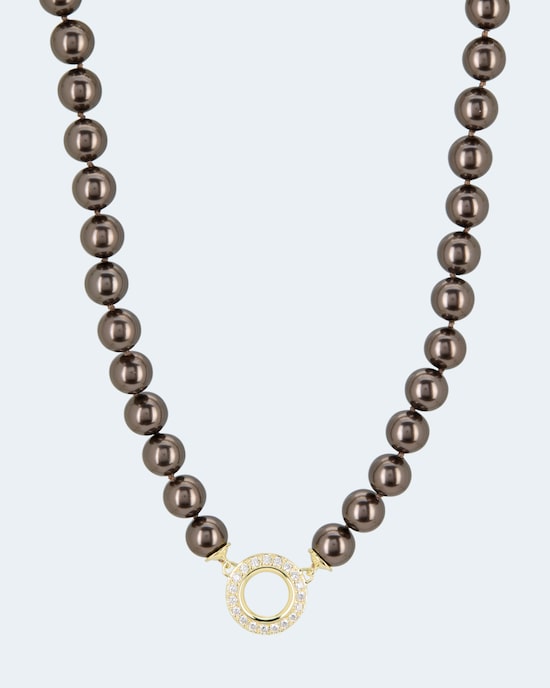 Produktabbildung für Collier MK-Perlen 10mm & Zirkonia