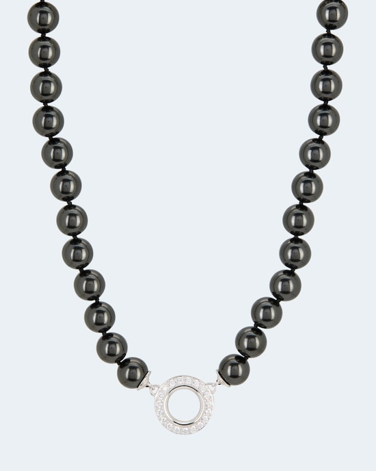 Produktabbildung für Collier MK-Perlen 10mm & Zirkonia