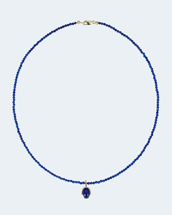 Produktabbildung für Set: Collier und Anhänger mit Lapis