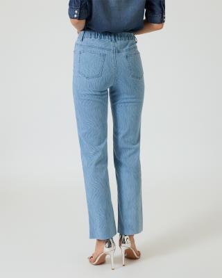 Jeans mit Allover-Druck