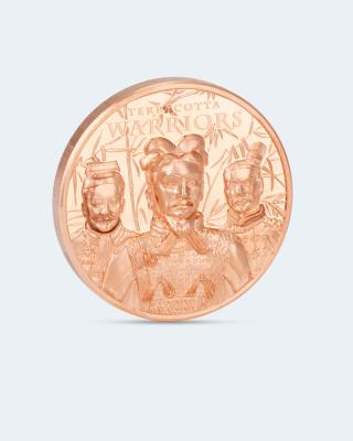 Kupfermünze Mongolei Terrakotta-Krieger 2021