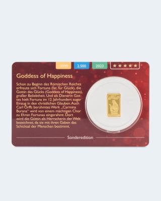 Goldbarren Goddess of Happiness 2023