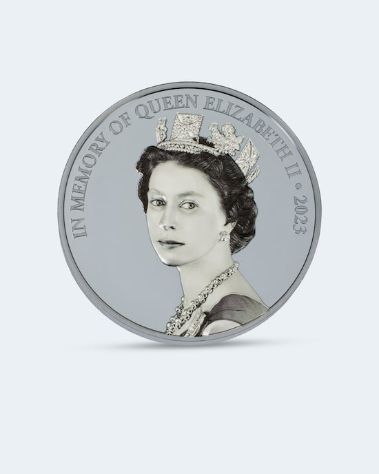 Produktabbildung für Silbermünze Queen Elizabeth