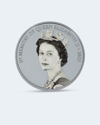 Silbermünze Queen Elizabeth