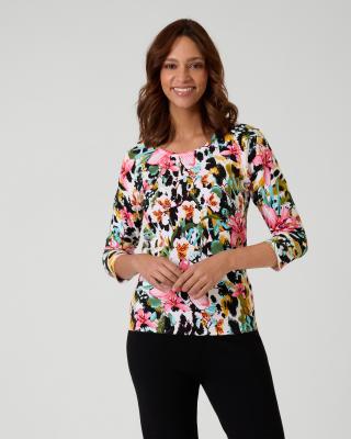 Classic Pullover "Tropic Flowers"