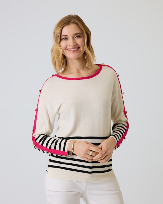 Produktabbildung für Pullover mit Streifen