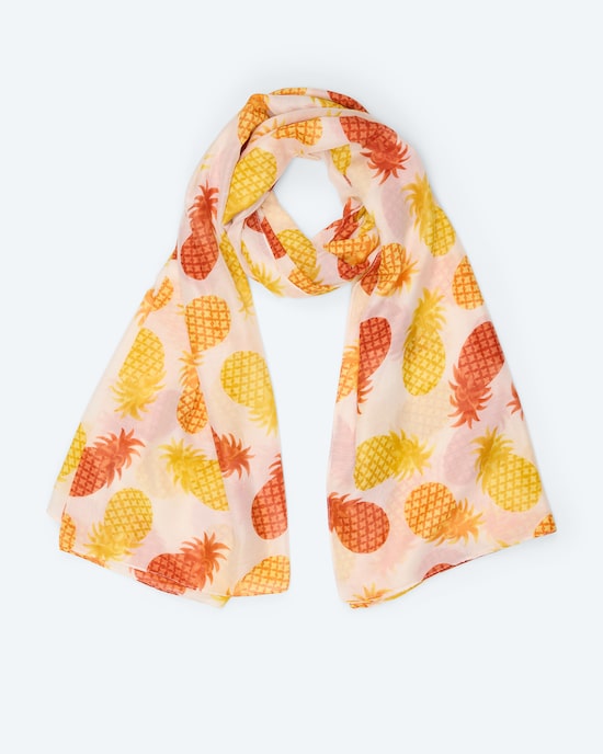 Produktabbildung für Schal mit Ananas-Print