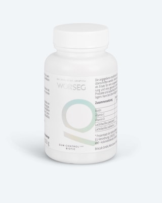 Produktabbildung 1 für Gum Control Biotic Erdbeere, 120 Presslinge