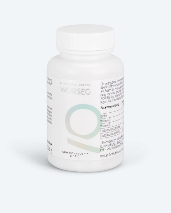 Produktabbildung für Gum Control Biotic Erdbeere, 120 Presslinge