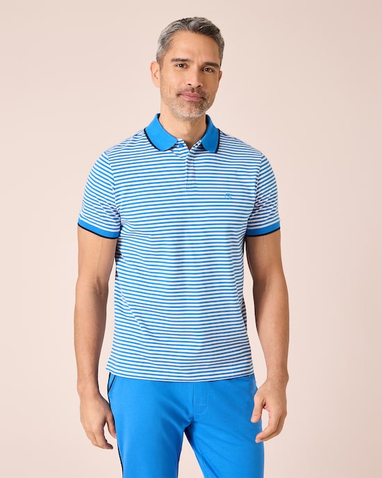 Produktabbildung für Poloshirt mit Streifen