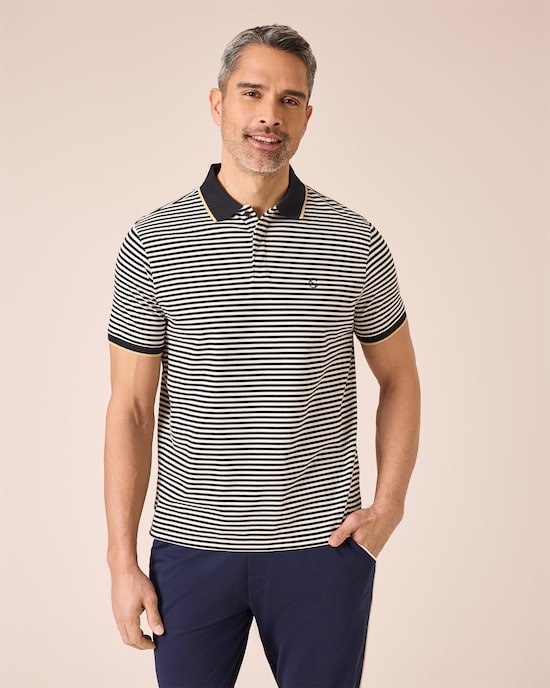 Produktabbildung für Poloshirt mit Streifen