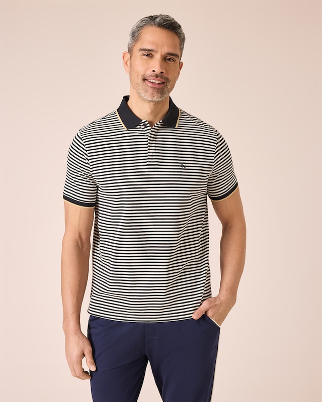 Poloshirt mit Streifen