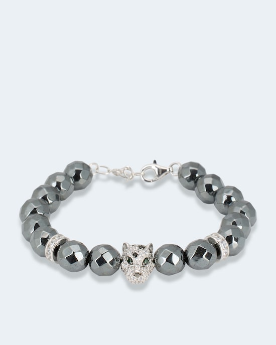 Produktabbildung für Armband "Panther" mit Hämatit und Zirkonia