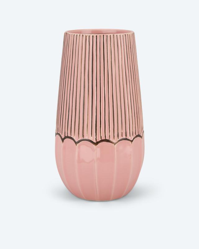 Keramik Vase, rosa