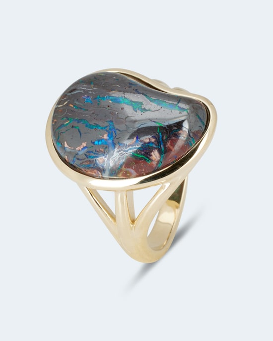 Produktabbildung für Ring mit Yowah Nuts Opal