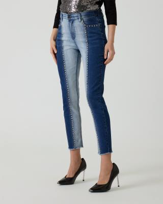 5-Pocket-Jeans mit Nieten