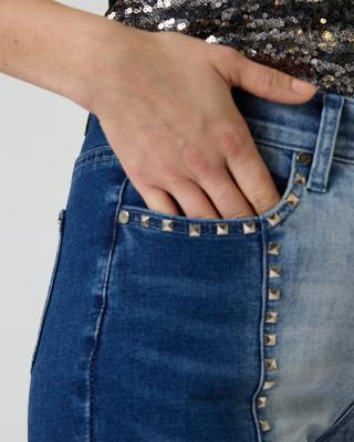 5-Pocket-Jeans mit Nieten