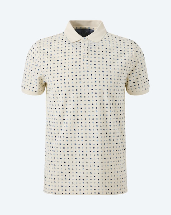Produktabbildung für Poloshirt mit Grafikdruck