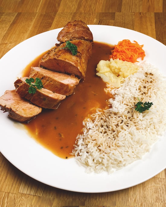 Produktabbildung für Schweinefilet in Cognacrahmsoße